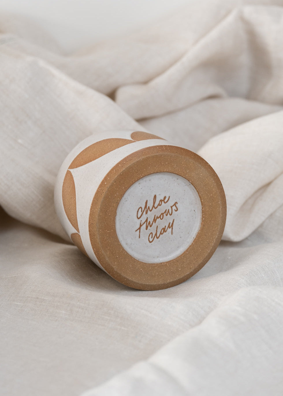Coffee Cup in White Petal