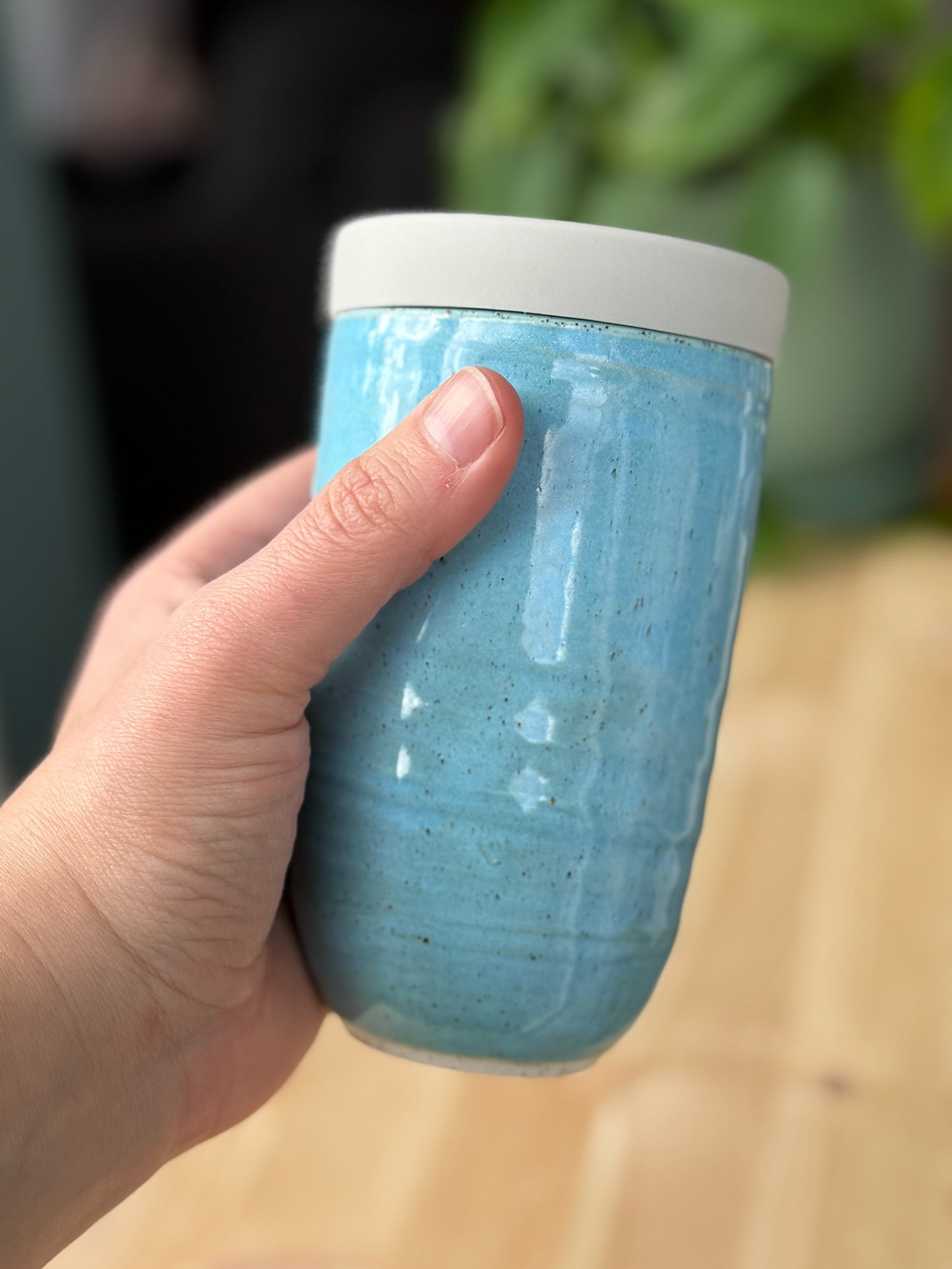 Large Travel Cup in Bright Blue