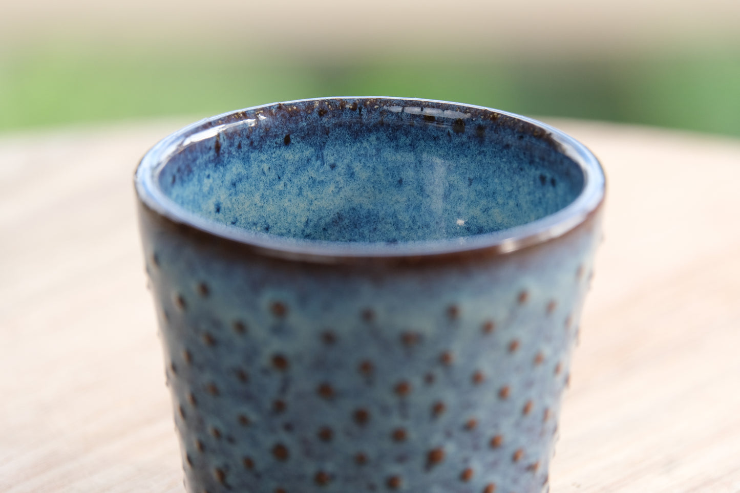 Espresso Cup - Lots of spots in blue