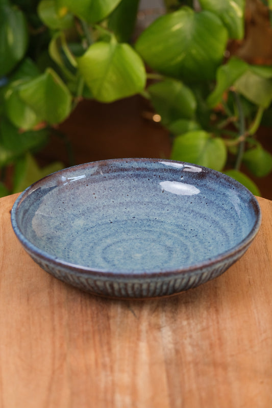 Carved Bowl - Ocean Blue